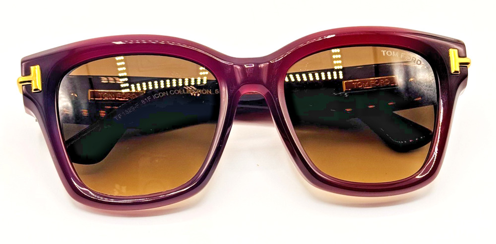 Tom Ford Sunglasses TF1329-F 81F Icon Violet Butterfly Brown Gradient Asian Fit
